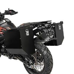 Aluminium Panniers Set for Honda Crossrunner / Crosstourer AT36 black