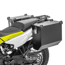 Aluminium Panniers Set for Suzuki V-Strom 650 / XT Side Cases AT36 black