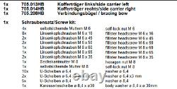 BMW K1200R/R Sport / K1300R Pannier Frames Black BY HEPCO & BECKER (2005-16)