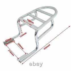 For Royal Enfield Interceptor chrome Pannier Mounting Luggage Rack Carrier