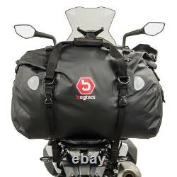 Motorcycle panniers Set + Rack SX82 + Tail Bag XF60 Bagtecs blk