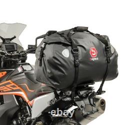 Motorcycle panniers Set + Rack SX82 + Tail Bag XF60 Bagtecs blk