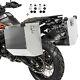 Motorcycle panniers aluminium 2x36 l Bagtecs Atlas + kit for pannier rack