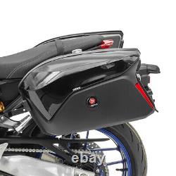Motorcycle panniers + rack side cases Bagtecs PX74 LED Universal black