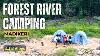 River Camping In Forest Couple Bikers Royal Enfield Himalayan