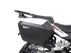 SHAD 3P Pannier Rack Motorcycle Side Case Kit for Benelli TRK 125 (19-23)