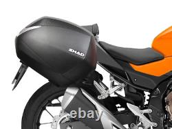 SHAD 3P Pannier Rack Motorcycle Side Case Kit for Honda CBR500 R (16-18)