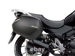 SHAD 3P Pannier Rack Motorcycle Side Case Kit for Suzuki V-Strom 250 (17-23)