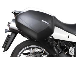 SHAD 3P Pannier Rack Motorcycle Side Case Kit for Suzuki V-Strom 650 (04-11)